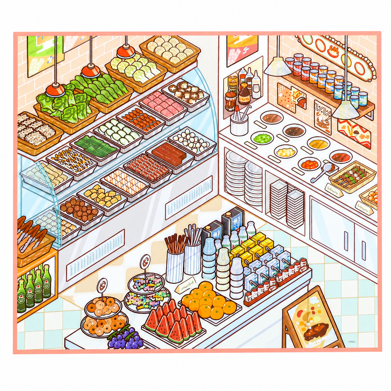 Landscape Sticker Paper Traces New Arrivals: The "New Time" Series Self-Service Mini Hot Pot CN 1 Piece