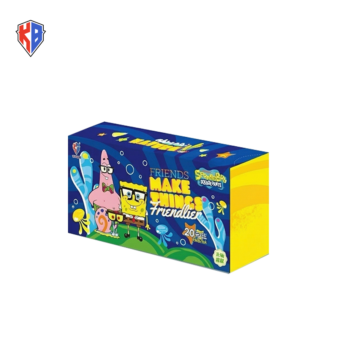 KABAO Spongebob SquarePants Inspired Rainbow Patchwork Photo Card CN 1 BOX