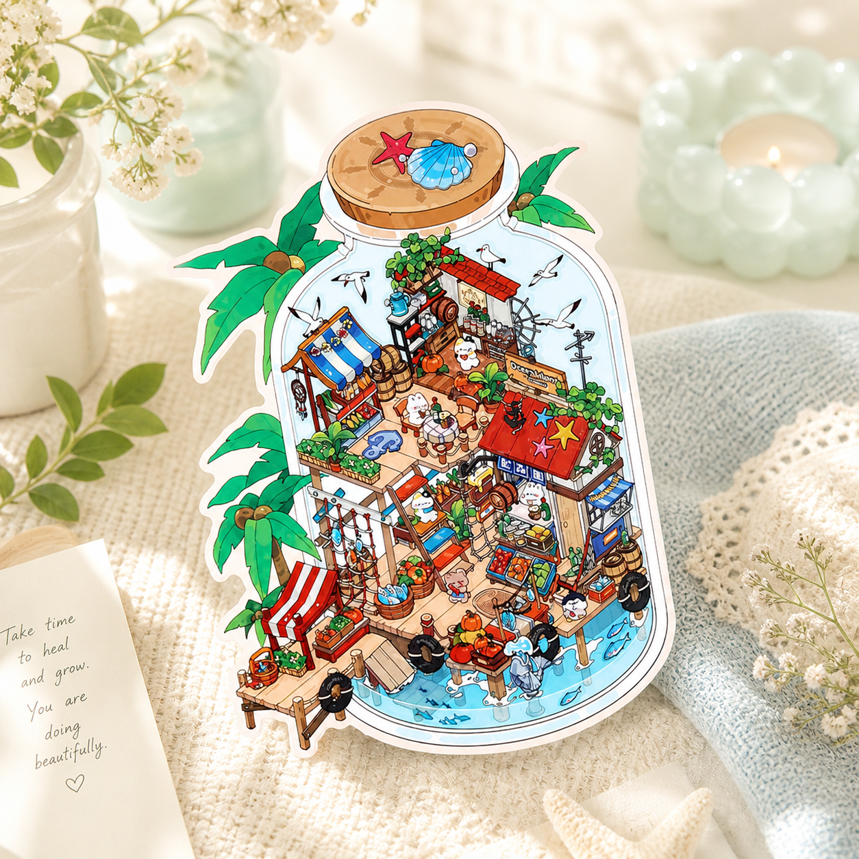 Landscape Sticker Open for Business Today: Series Vol. 9 Seaside Market CN 1 Piece