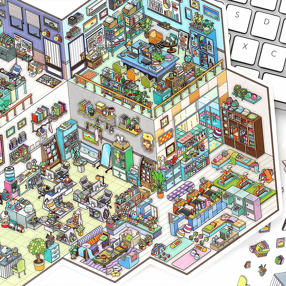 Landscape Sticker Infeel.Me Open for Business Today: Series Vol. 32 Office Daily CN 1 Piece