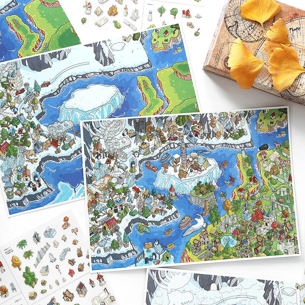Landscape Sticker Infeel.Me Open for Business Today: Series Vol. 39 Northern Tundra CN 1 Piece