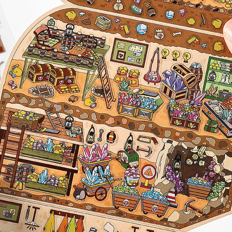 Landscape Sticker Infeel.Me Open for Business Today: Series Vol. 11 Underground Treasure CN 1 Piece