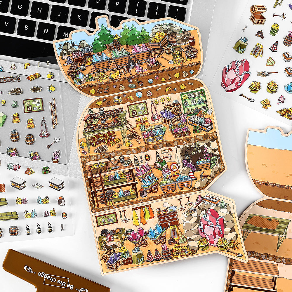 Landscape Sticker Infeel.Me Open for Business Today: Series Vol. 11 Underground Treasure CN 1 Piece