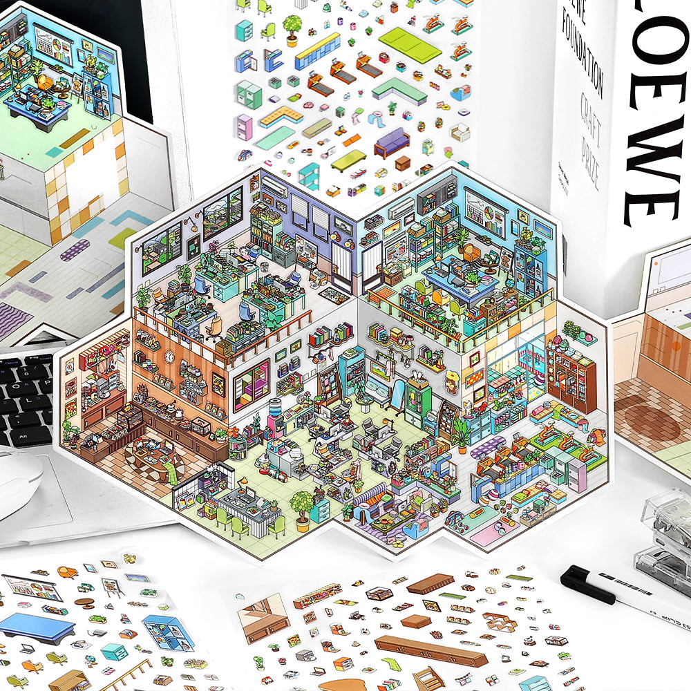 Landscape Sticker Infeel.Me Open for Business Today: Series Vol. 32 Office Daily CN 1 Piece