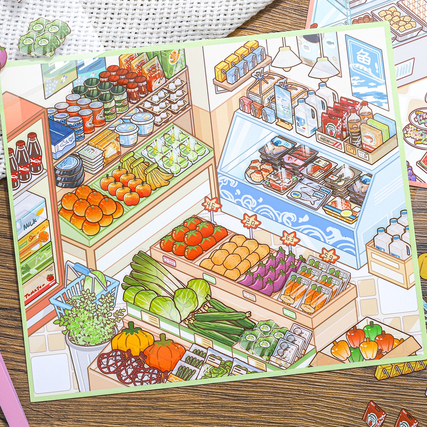 Landscape Sticker Paper Traces New Arrivals: The "New Time" Series Fresh Goods Special Offer Zone CN 1 Piece