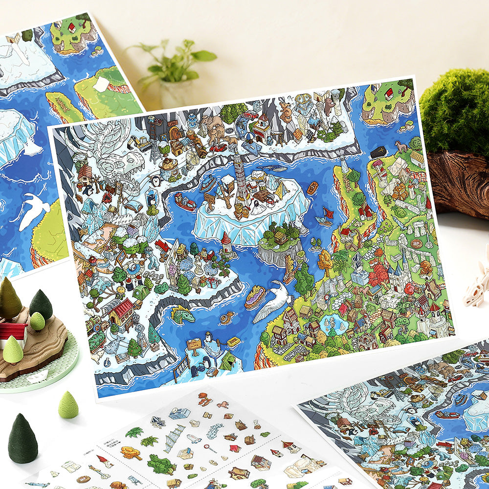 Landscape Sticker Infeel.Me Open for Business Today: Series Vol. 39 Northern Tundra CN 1 Piece
