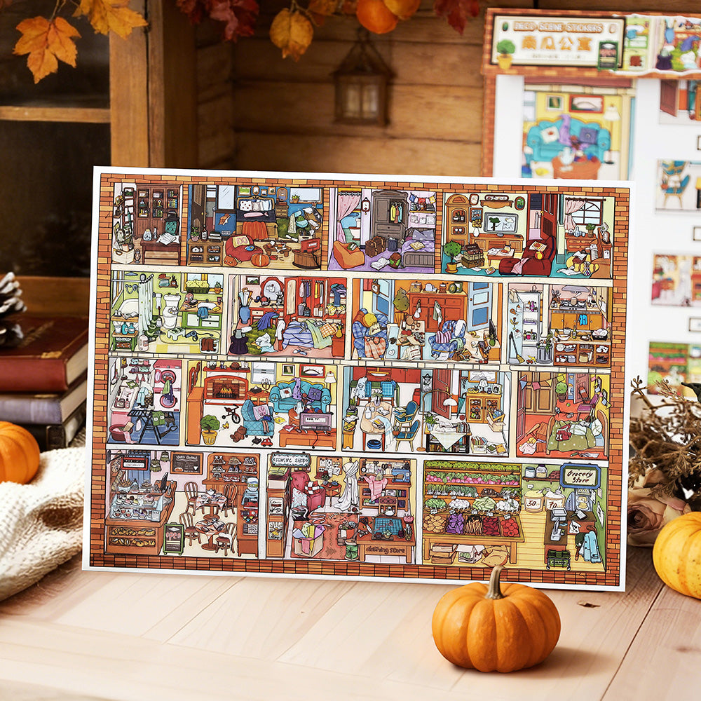 Landscape Sticker Infeel.Me My Little Cabin: Installment Vol. 28 Pumpkin Apartment CN 1 Piece