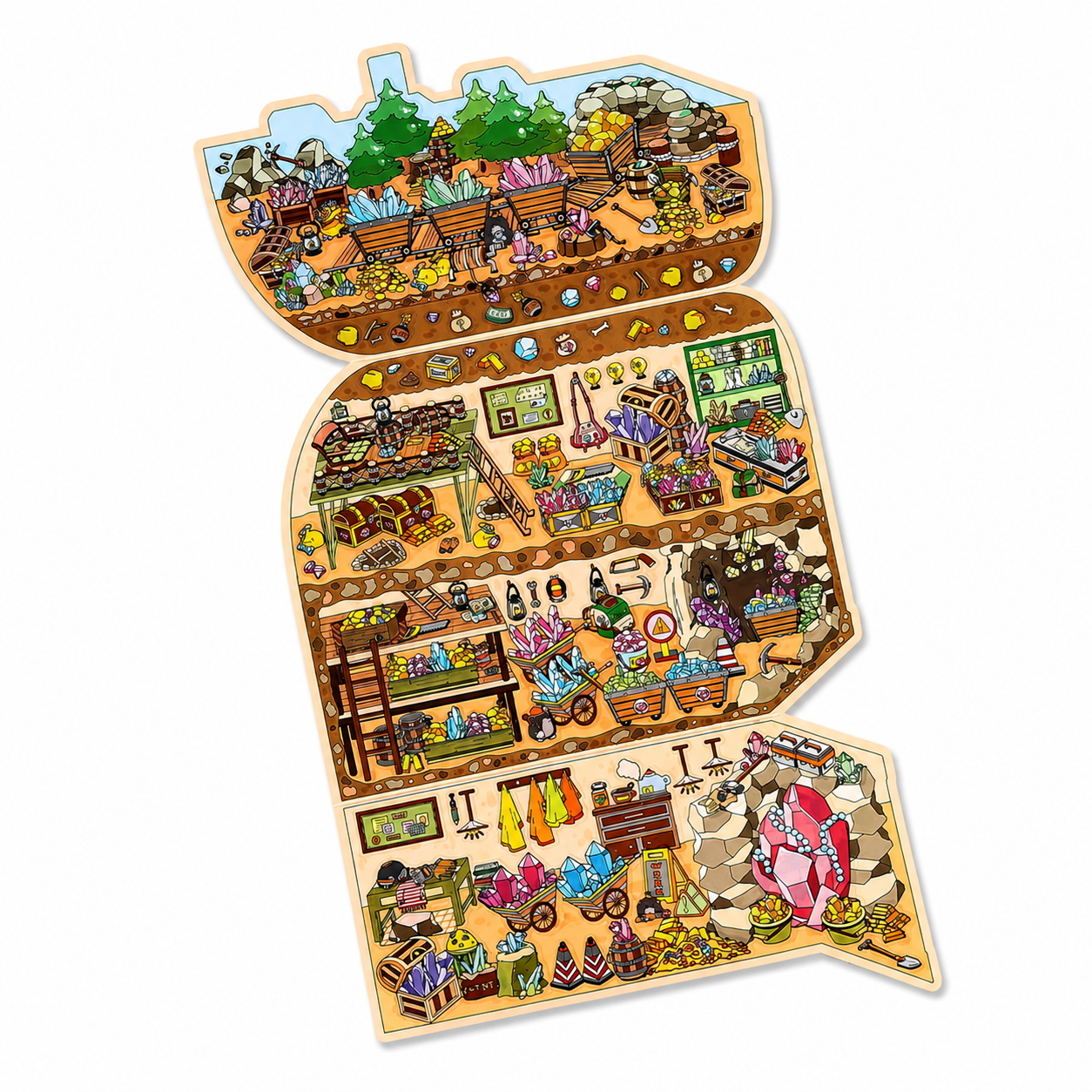 Landscape Sticker Infeel.Me Open for Business Today: Series Vol. 11 Underground Treasure CN 1 Piece