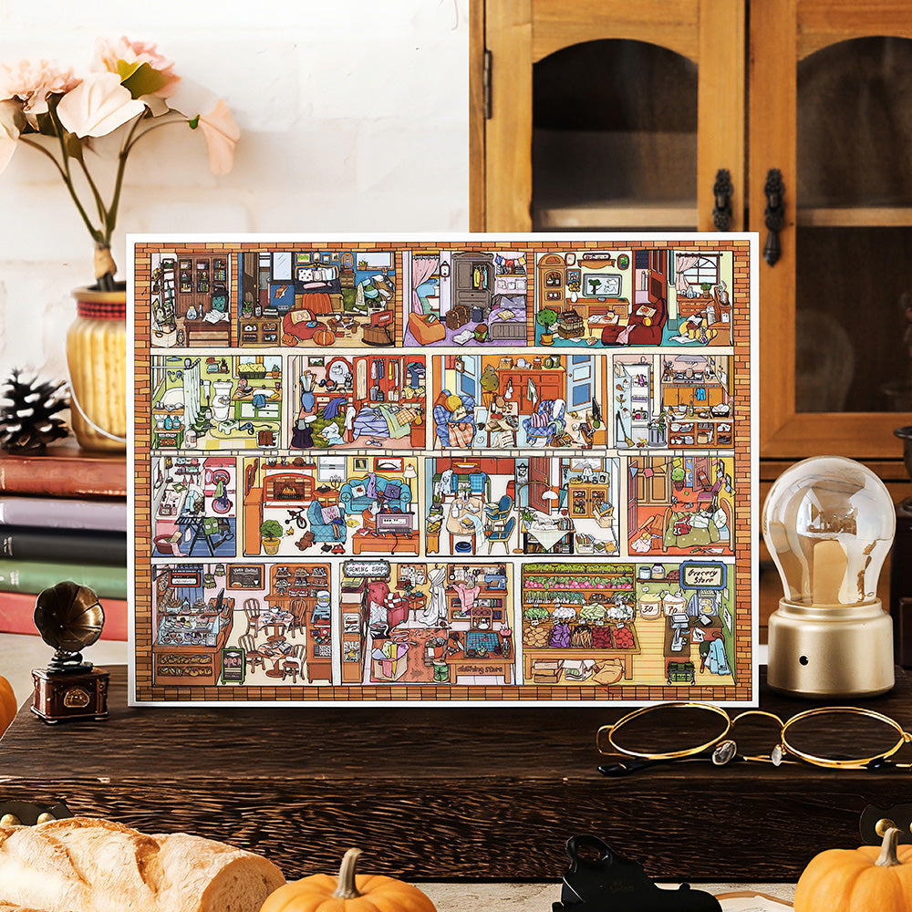 Landscape Sticker Infeel.Me My Little Cabin: Installment Vol. 28 Pumpkin Apartment CN 1 Piece