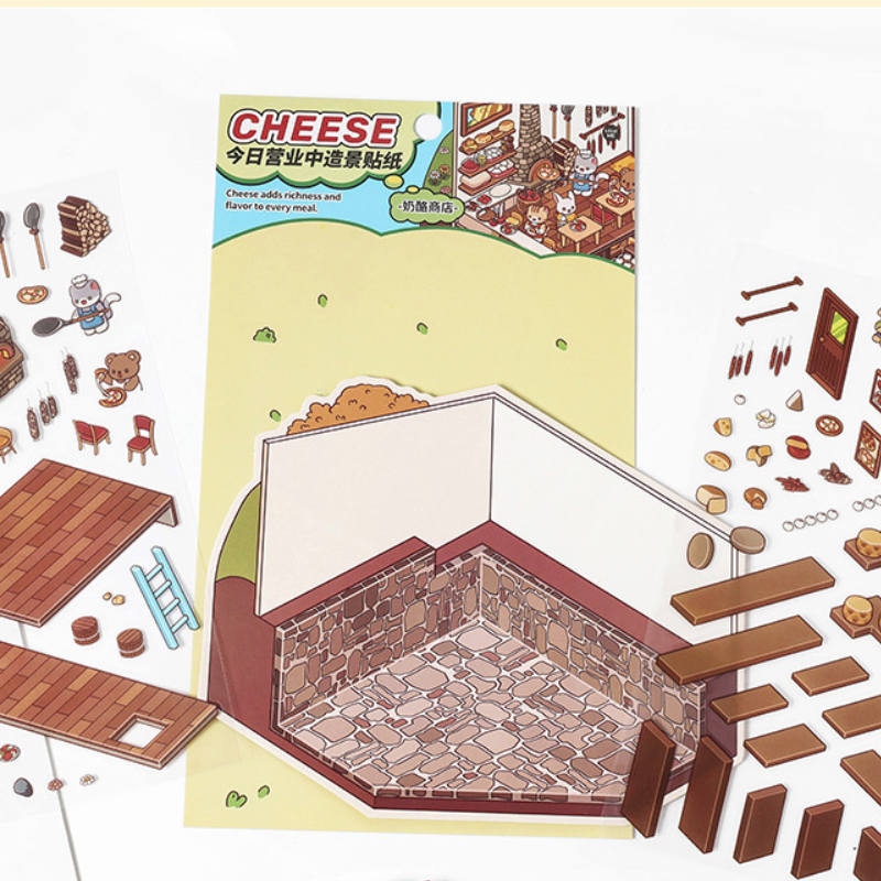 Landscape Sticker Infeel.Me Open for Business Today: Series Vol. 3 Cheese Shop CN 1 Piece
