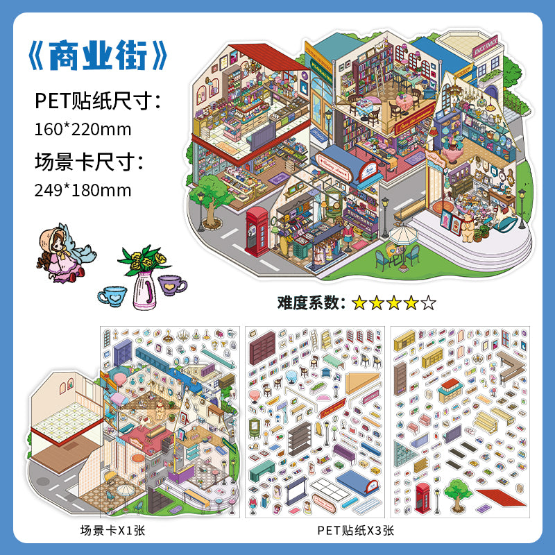 Landscape Sticker Infeel.Me Open for Business Today: Series Vol. 22 Commercial Street CN 1 Piece